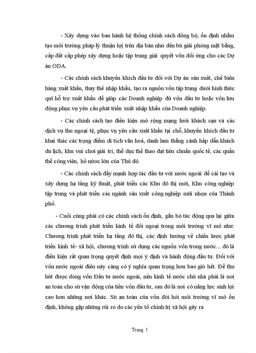 image for page một số giải pháp và kiến nghị nhằm thu hút và sử dụng vốn đầu tư trực tiếp nước ngoài vào Hà Nội