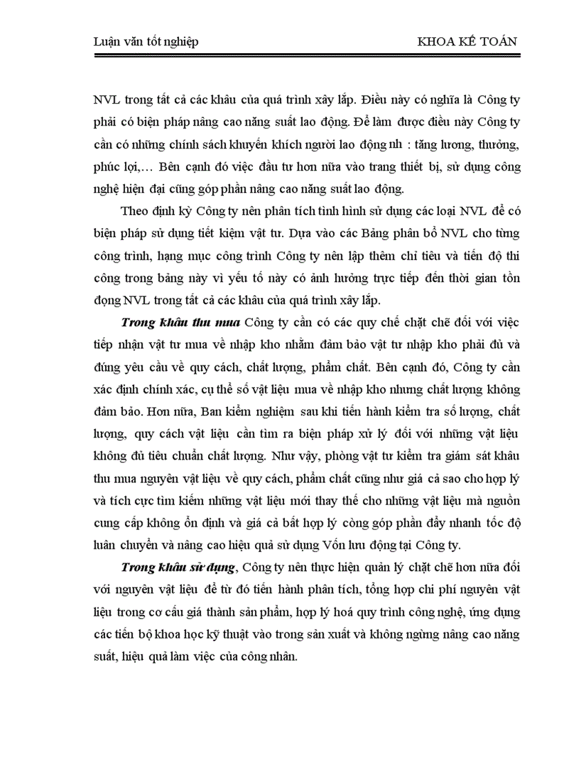 image for page Hoàn thiện hạch toán nguyên vật liệu với việc nâng cao hiệu quả sử dụng Vốn lưu động tại Công ty Xây dựng công trình giao thông 829 1