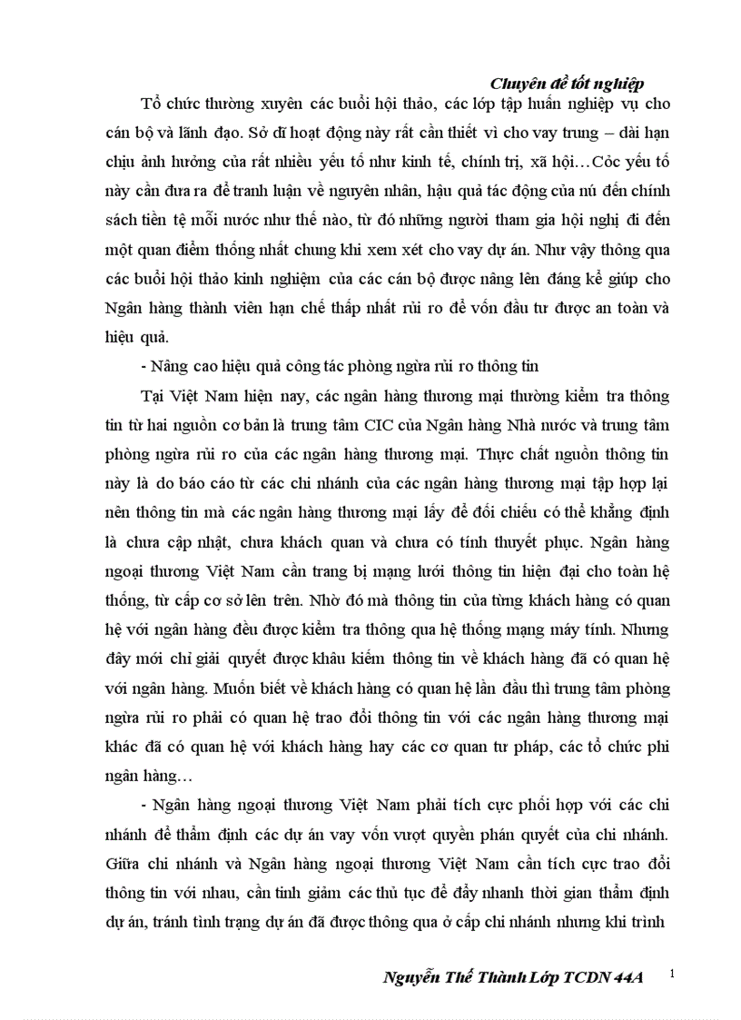 image for page Nâng cao chất lượng thẩm định tài chính dự án trong hoạt động cho vay tại ngân hàng ngoại thương chi nhánh Hà Nội 1