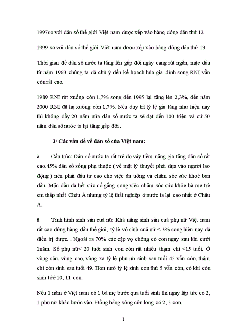 image for page Tình hình phát triển dân số cuả việt nam