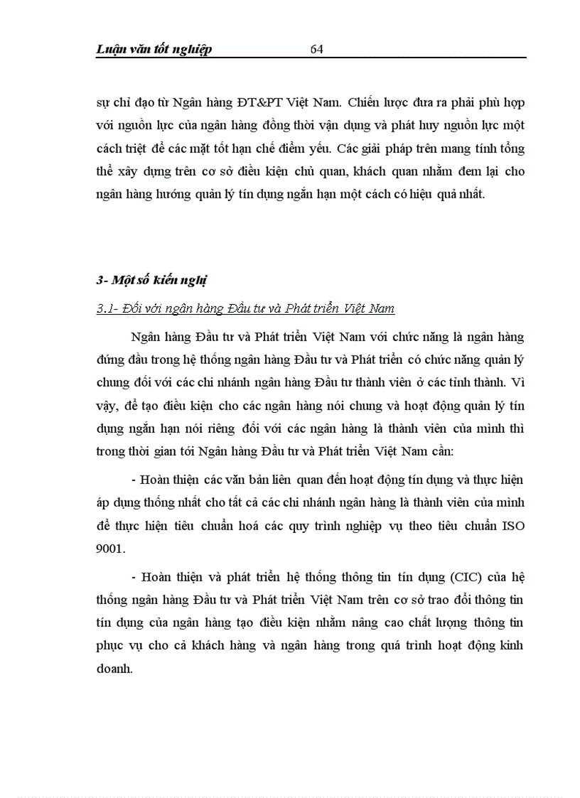 image for page Quản lý tín dụng ngắn hạn tại chi nhánh Ngân hàng ĐT PT Hưng Yên