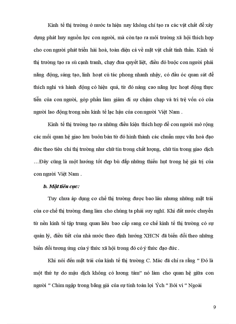 image for page Nhân cách con người trong nền kinh tế thị trường