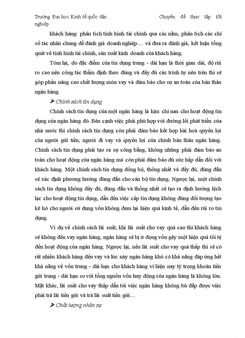 image for page Thực trạng và giải pháp đối với tín dụng trung dài hạn tại chi nhánh Ngân Hàng No PTNT Đông Hà Nội 1