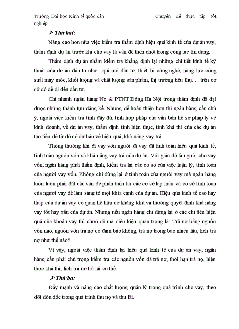 image for page Thực trạng và giải pháp đối với tín dụng trung dài hạn tại chi nhánh Ngân Hàng No PTNT Đông Hà Nội 1