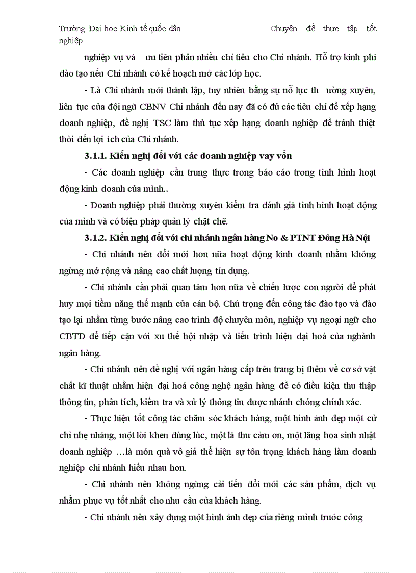 image for page Thực trạng và giải pháp đối với tín dụng trung dài hạn tại chi nhánh Ngân Hàng No PTNT Đông Hà Nội 1