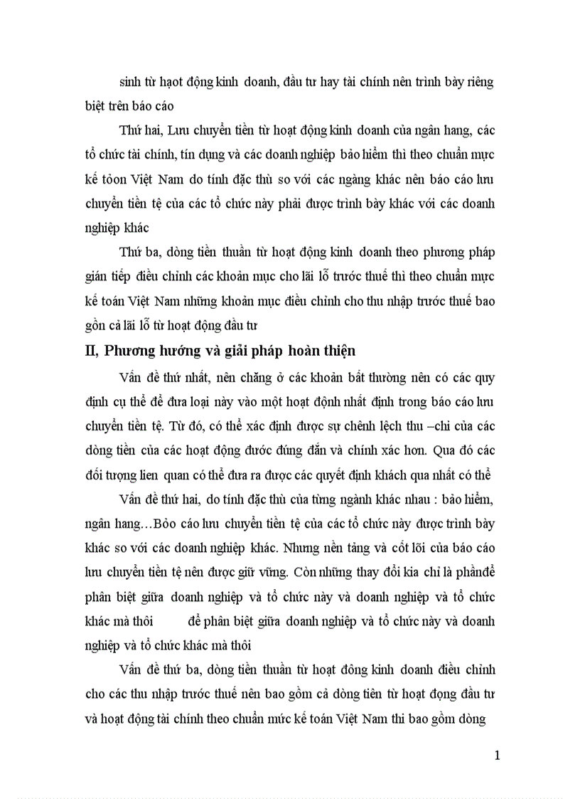 image for page Phương hướng và phương pháp hoàn thiện lập báo cáo lưu chuyển tiền tệ