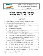 Sổ tay hướng dẫn sử dụng chứng thư số viettel ca