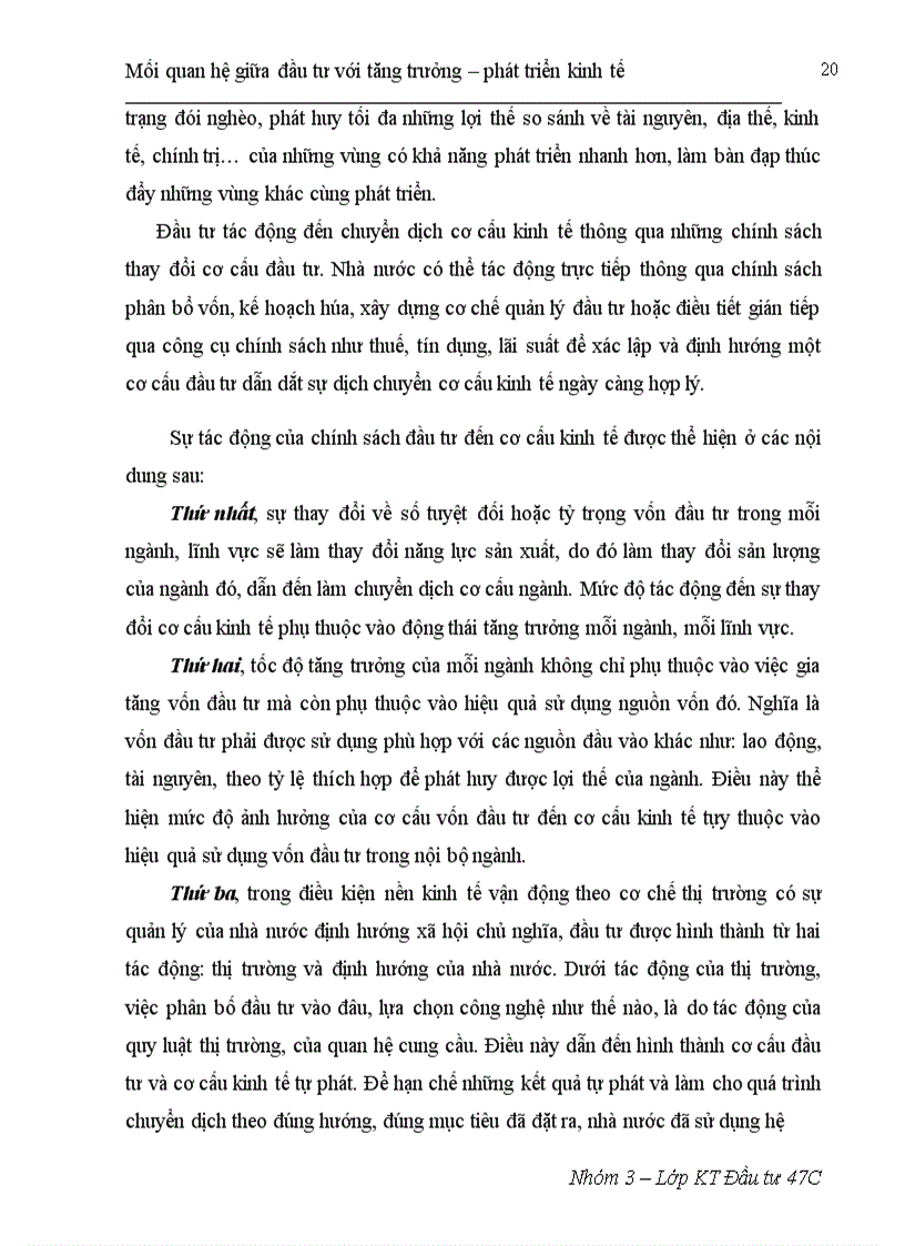 image for page Mối quan hệ tác động qua lại giữa đầu tư và tăng trưởng phát triển kinh tế