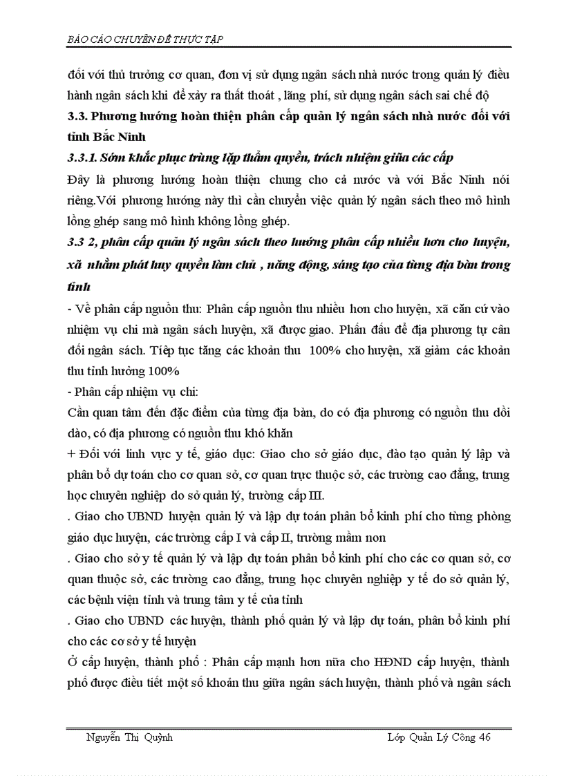 image for page Phân cấp quản lý ngân sách nhà nước giữa Tỉnh và huyện xã ở tỉnh Bắc Ninh Thực trạng phương hướng giải pháp hoàn thiện