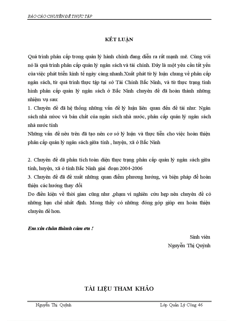 image for page Phân cấp quản lý ngân sách nhà nước giữa Tỉnh và huyện xã ở tỉnh Bắc Ninh Thực trạng phương hướng giải pháp hoàn thiện
