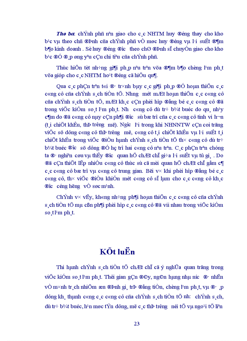 image for page Sử dụng chính sách tiền tệ nhằm kiểm soát lạm phát 1