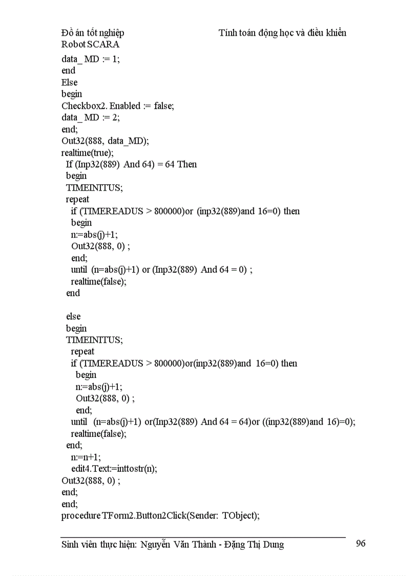 image for page Tính toán động học và điều khiển Robot SCARA