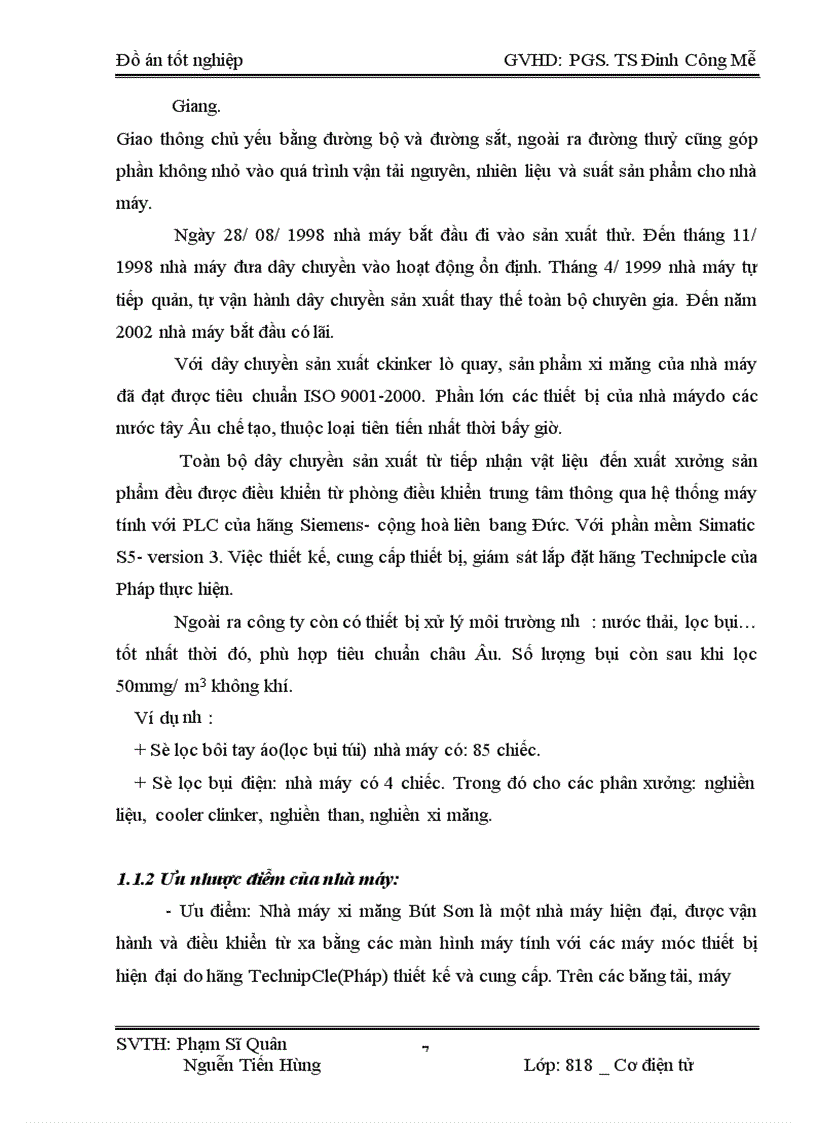 image for page Thiết kế điều khiển tự động dây chuyền đóng bao nhà máy xi măng Bút Sơn 1