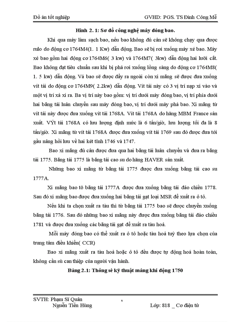 image for page Thiết kế điều khiển tự động dây chuyền đóng bao nhà máy xi măng Bút Sơn 1