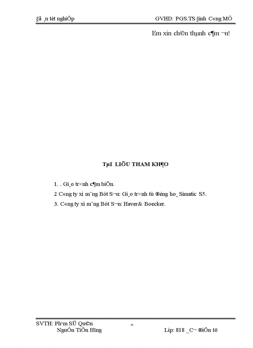 image for page Thiết kế điều khiển tự động dây chuyền đóng bao nhà máy xi măng Bút Sơn 1