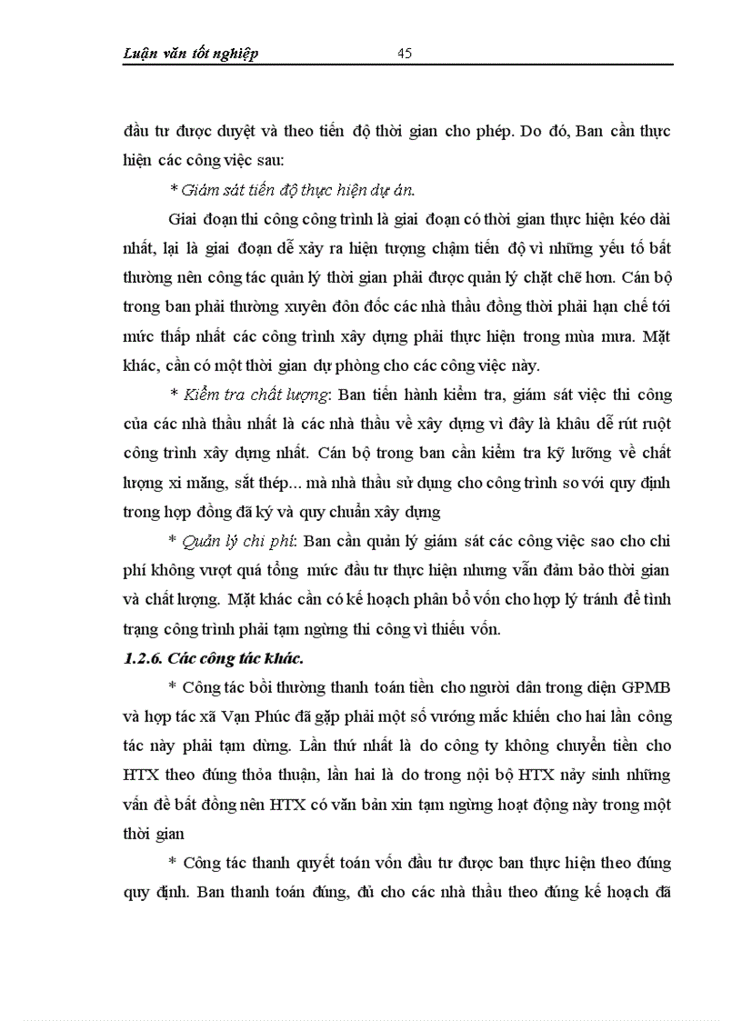 image for page Công tác quản lý dự án tại Ban quản lý dự án Vạn Phúc thực trạng và giải pháp