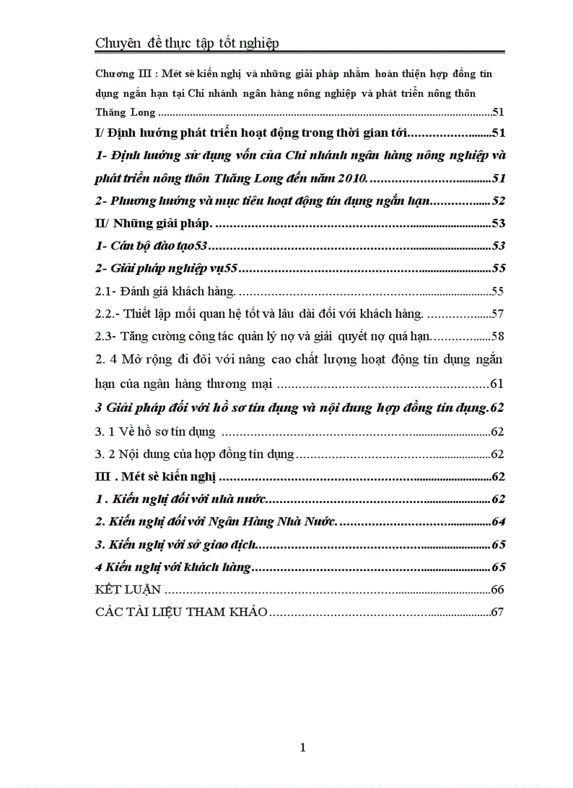 image for page Chế độ pháp lý về hợp đồng tín dụng ngắn hạn và thực tiễn áp dụng tại ngân hàng nông nghiệp và phát triển nông thôn Thăng Long