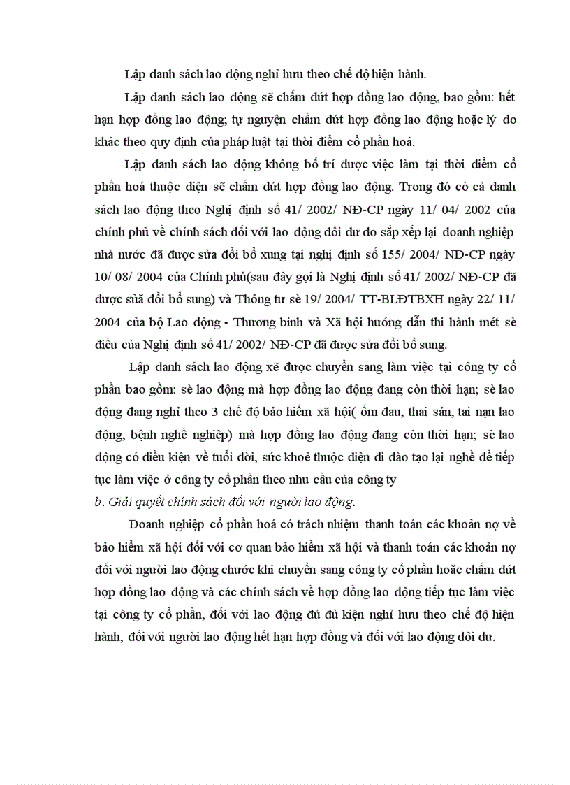 image for page Những vấn đề pháp lý về chính sách đối với người lao động trong quá trình cổ phần hoá Công ty Vật tư Thuỷ sản Hạ Long