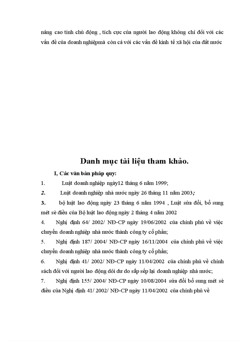 image for page Những vấn đề pháp lý về chính sách đối với người lao động trong quá trình cổ phần hoá Công ty Vật tư Thuỷ sản Hạ Long
