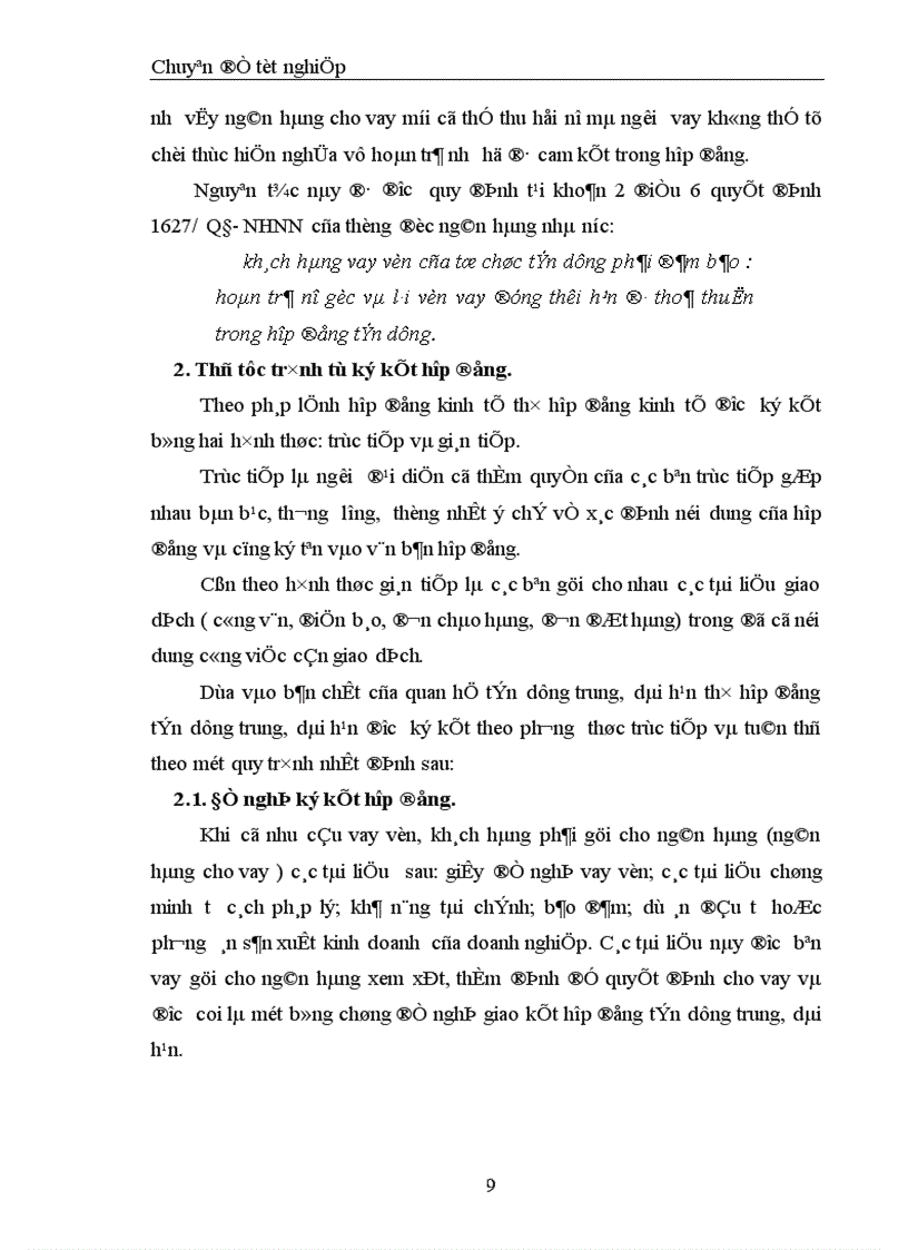 image for page Chế độ pháp lý về ký kết hợp đồng tín dụng trung dài hạn của Ngân hàng và thực tế ký hợp đồng tín dụng trung dài hạn tại chi nhánh Quảng Ninh