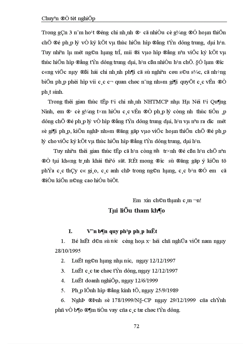image for page Chế độ pháp lý về ký kết hợp đồng tín dụng trung dài hạn của Ngân hàng và thực tế ký hợp đồng tín dụng trung dài hạn tại chi nhánh Quảng Ninh