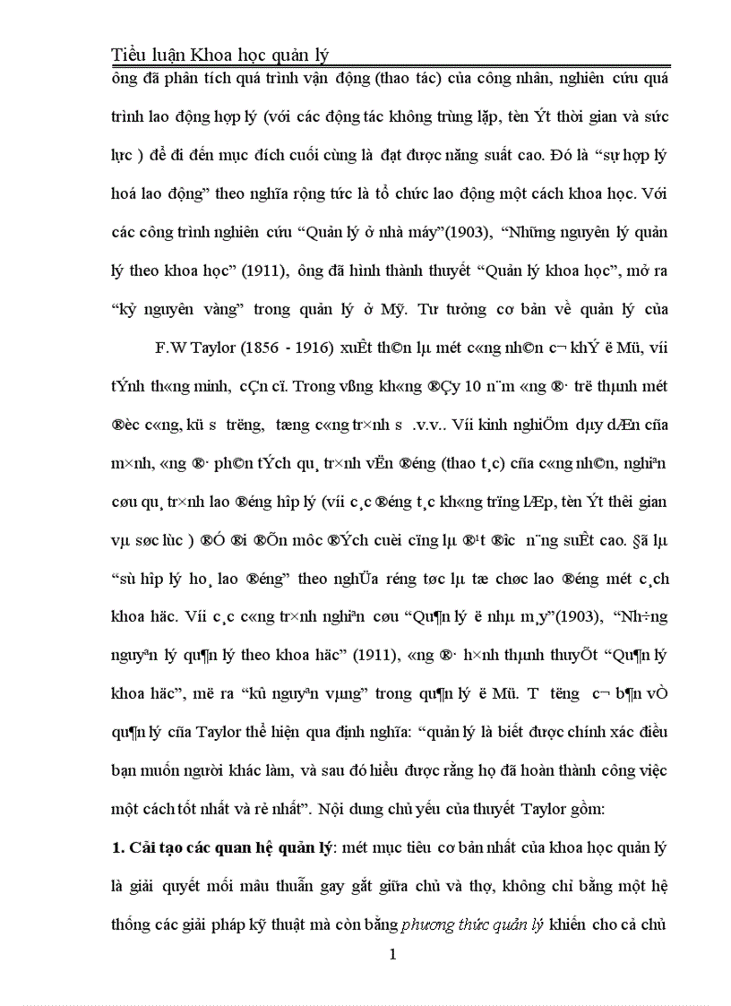 image for page Những yếu tố tích cực và hạn chế của thuyết quản lý Taylor và sự vận dụng vào điều kiện Việt Nam