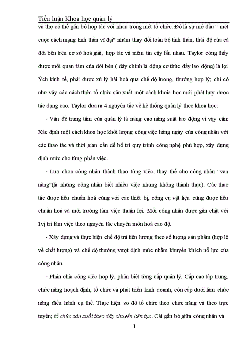 image for page Những yếu tố tích cực và hạn chế của thuyết quản lý Taylor và sự vận dụng vào điều kiện Việt Nam