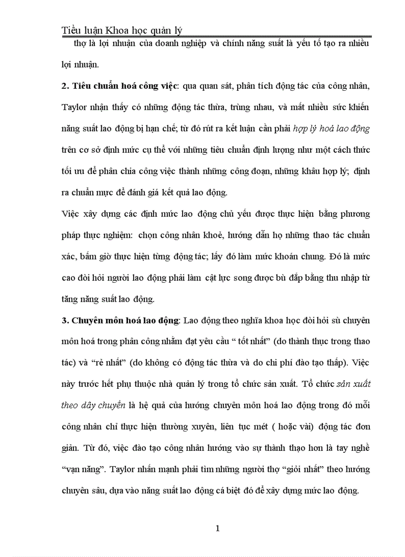 image for page Những yếu tố tích cực và hạn chế của thuyết quản lý Taylor và sự vận dụng vào điều kiện Việt Nam