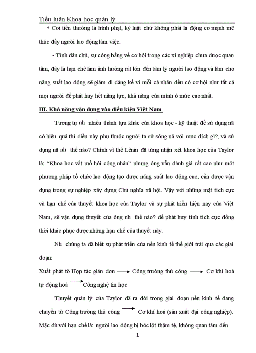 image for page Những yếu tố tích cực và hạn chế của thuyết quản lý Taylor và sự vận dụng vào điều kiện Việt Nam