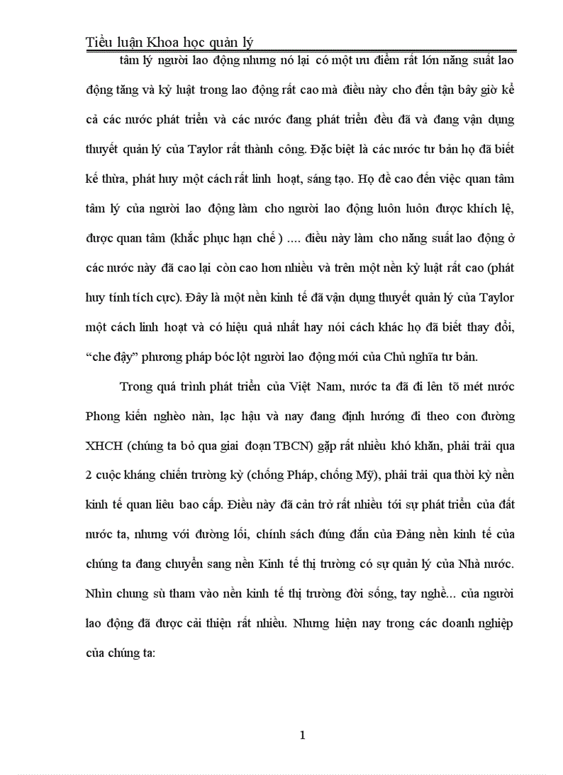 image for page Những yếu tố tích cực và hạn chế của thuyết quản lý Taylor và sự vận dụng vào điều kiện Việt Nam