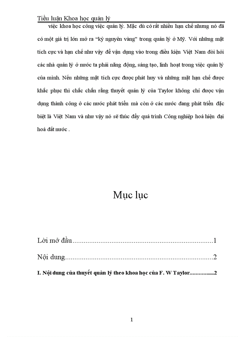 image for page Những yếu tố tích cực và hạn chế của thuyết quản lý Taylor và sự vận dụng vào điều kiện Việt Nam