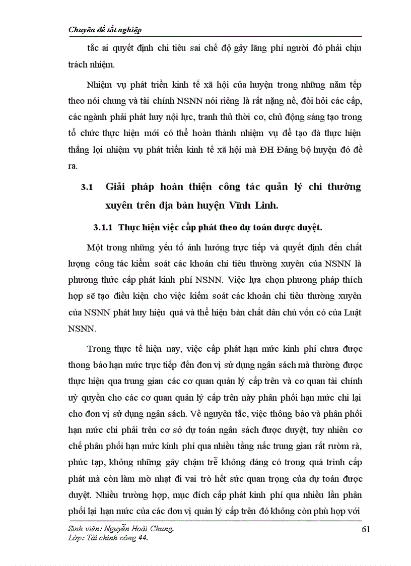 image for page Giải pháp hoàn thiện công tác quản lý chi thường xuyên trên địa bàn huyện Vĩnh Linh