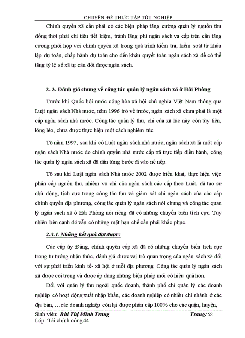 image for page Hoàn thiện công tác quản lý ngân sách xã trên địa bàn thành phố Hải Phòng