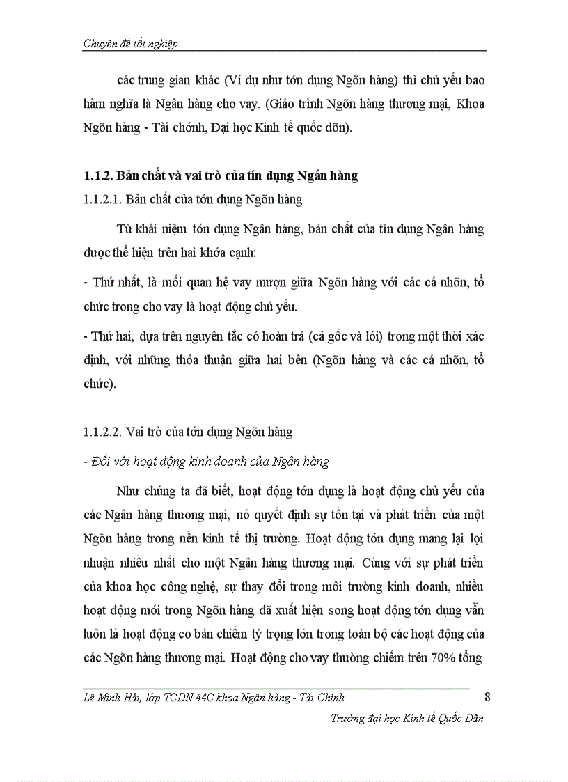 image for page Một số giải pháp nhằm nâng cao chất lượng tín dụng tại Ngân hàng TMCP nhà Hà Nội