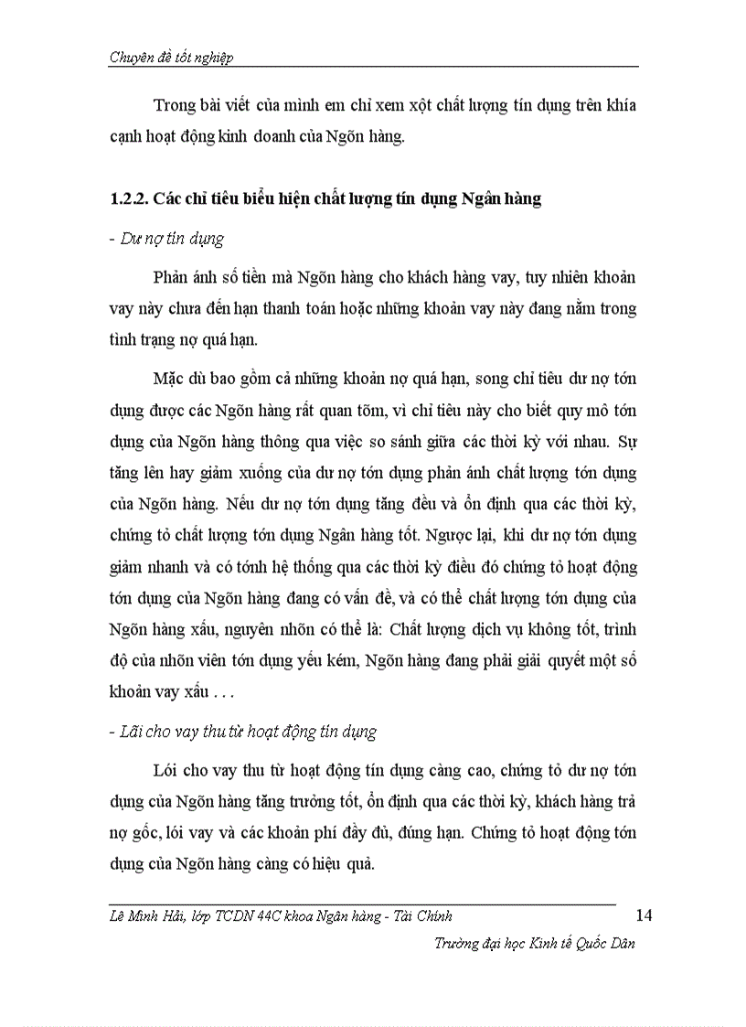 image for page Một số giải pháp nhằm nâng cao chất lượng tín dụng tại Ngân hàng TMCP nhà Hà Nội