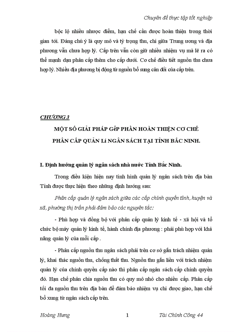 image for page Hoàn thiện phân cấp quản lý ngân sách nhà nước tại tỉnh Bắc Ninh 1