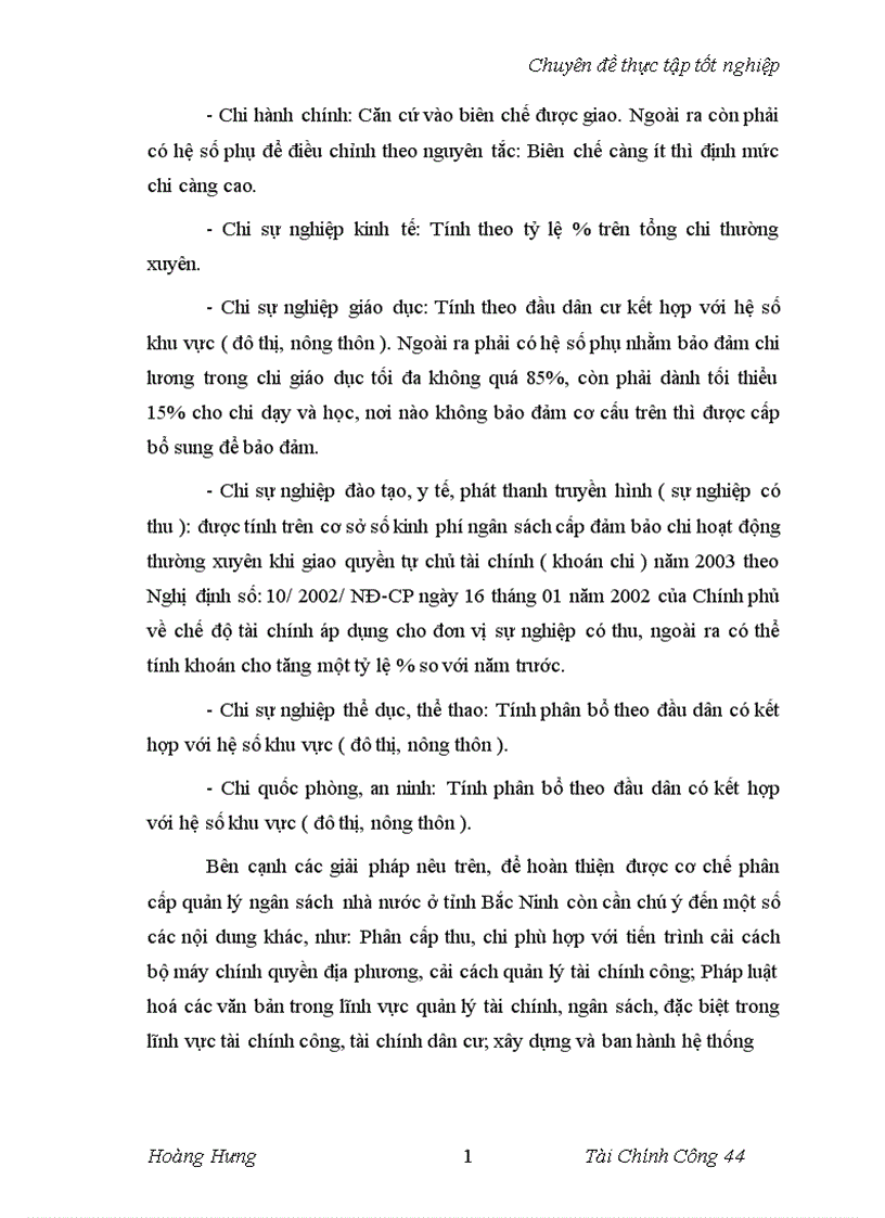 image for page Hoàn thiện phân cấp quản lý ngân sách nhà nước tại tỉnh Bắc Ninh 1