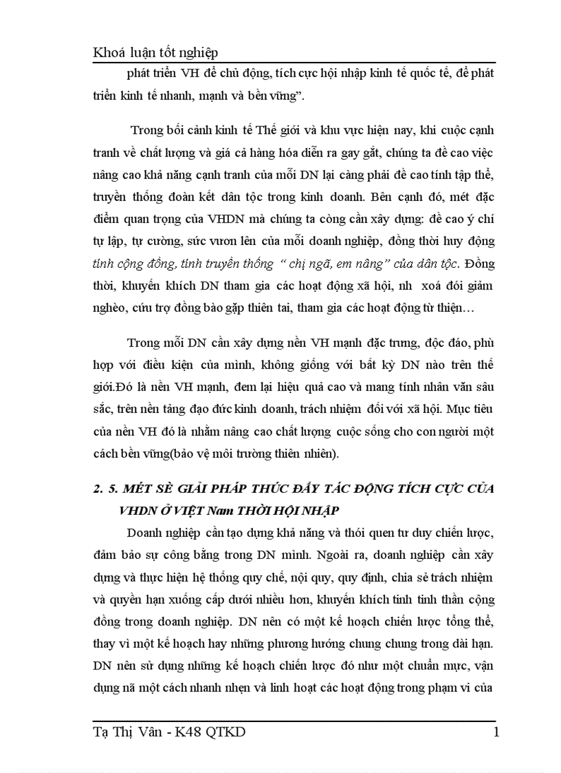 image for page Thực trạng và giải pháp về xây dựng và phát huy yếu tố văn hoá trong các Doanh nghiệp ở Việt Nam thời hội nhập