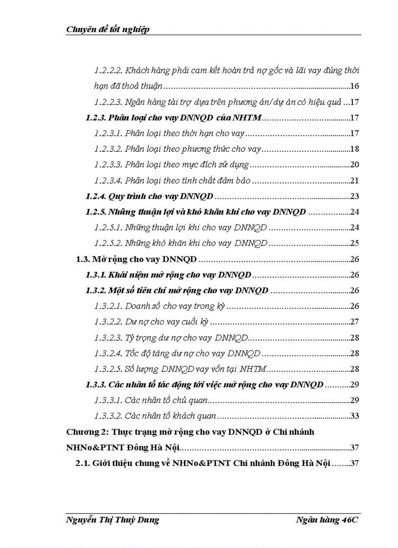 image for page Mở rộng cho vay DNNQD tại NHNo PTNT Chi nhánh Đông Hà Nội