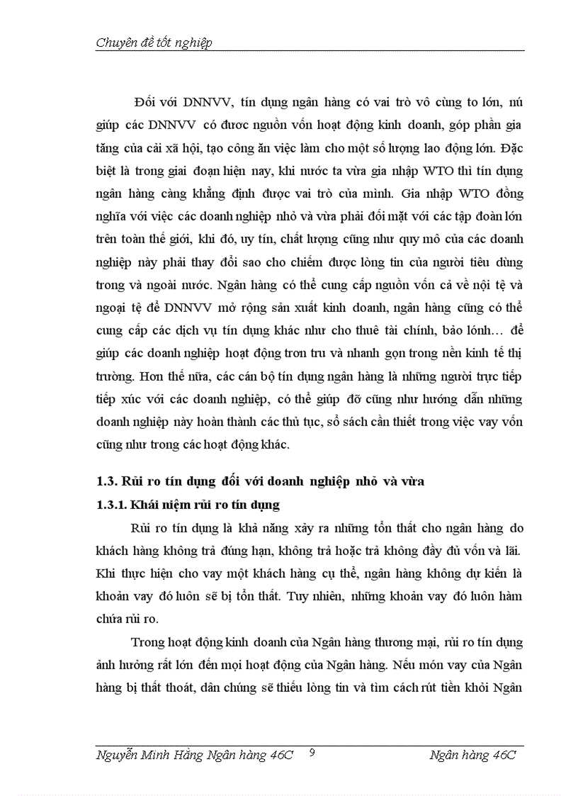 image for page Hạn chế rủi ro tín dụng đối với các doanh nghiệp nhỏ và vừa tại Chi nhánh NHCT quận Đống Đa