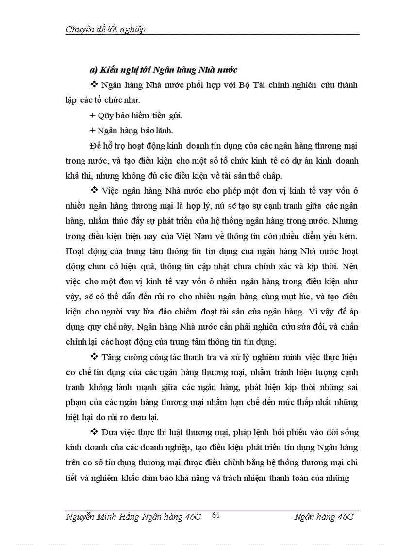 image for page Hạn chế rủi ro tín dụng đối với các doanh nghiệp nhỏ và vừa tại Chi nhánh NHCT quận Đống Đa