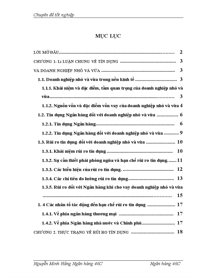 image for page Hạn chế rủi ro tín dụng đối với các doanh nghiệp nhỏ và vừa tại Chi nhánh NHCT quận Đống Đa