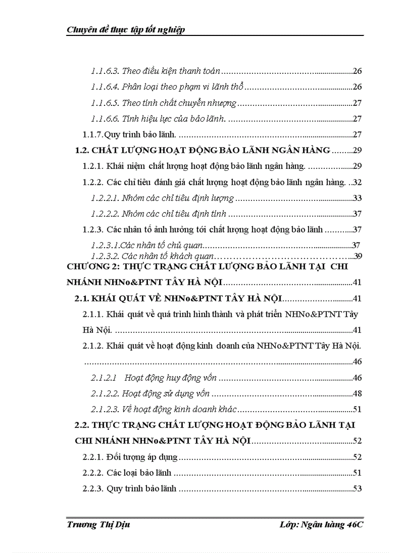 image for page Nâng cao chất lượng hoạt động bảo lãnh tại NHNo PTNT Tây Hà Nội
