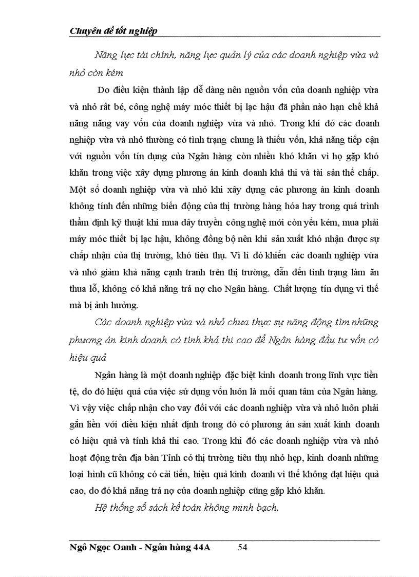 image for page Giải pháp nâng cao chất lượng tín dụng đối với doanh nghiệp vừa và nhỏ tại Chi nhánh Ngân hàng Đầu tư và Phát triển Tuyên Quang