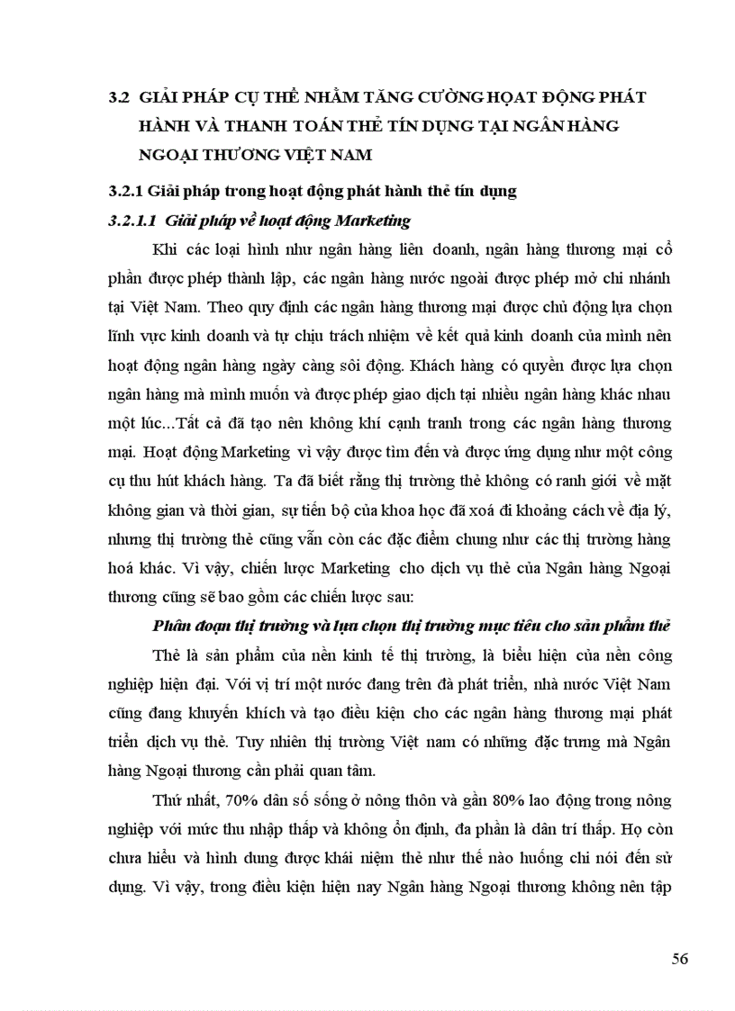 image for page Một số giải pháp phát triển hoạt động kinh doanh thẻ tín dụng của Ngân hàng Ngoại thương Việt Nam 1