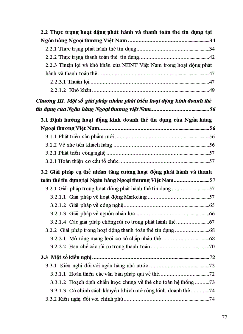 image for page Một số giải pháp phát triển hoạt động kinh doanh thẻ tín dụng của Ngân hàng Ngoại thương Việt Nam 1