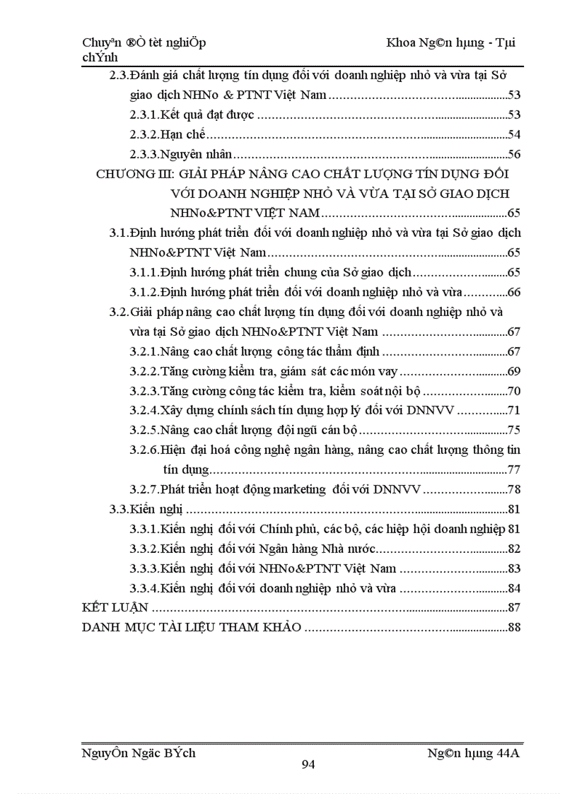 image for page Giải pháp nâng cao chất lượng tín dụng đối với doanh nghiệp nhỏ và vừa tại Sở giao dịch Ngân hàng Nông nghiệp và phát triển nông thôn Việt Nam 1