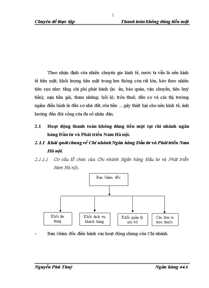 image for page Giải pháp tăng cường hoạt động thanh toán không dùng tiền mặt tại Chi nhánh Ngân hàng Đầu tư và Phát triển Nam Hà nội 1