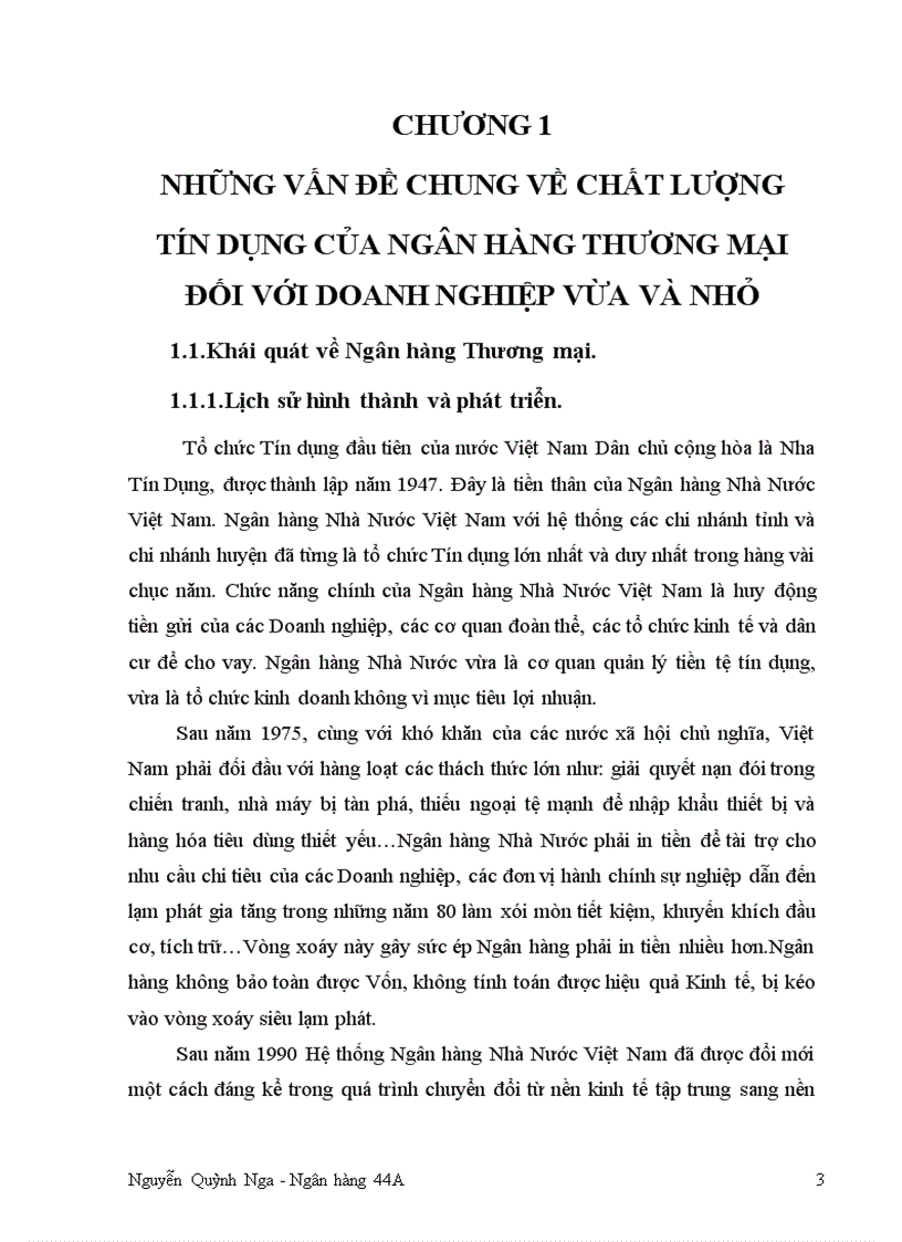 image for page Nâng cao chất lượng Tín Dụng đối với Doanh nghiệp vừa và nhỏ tại Chi nhánh Ngân hàng Ngoại thương Hà Nội 1