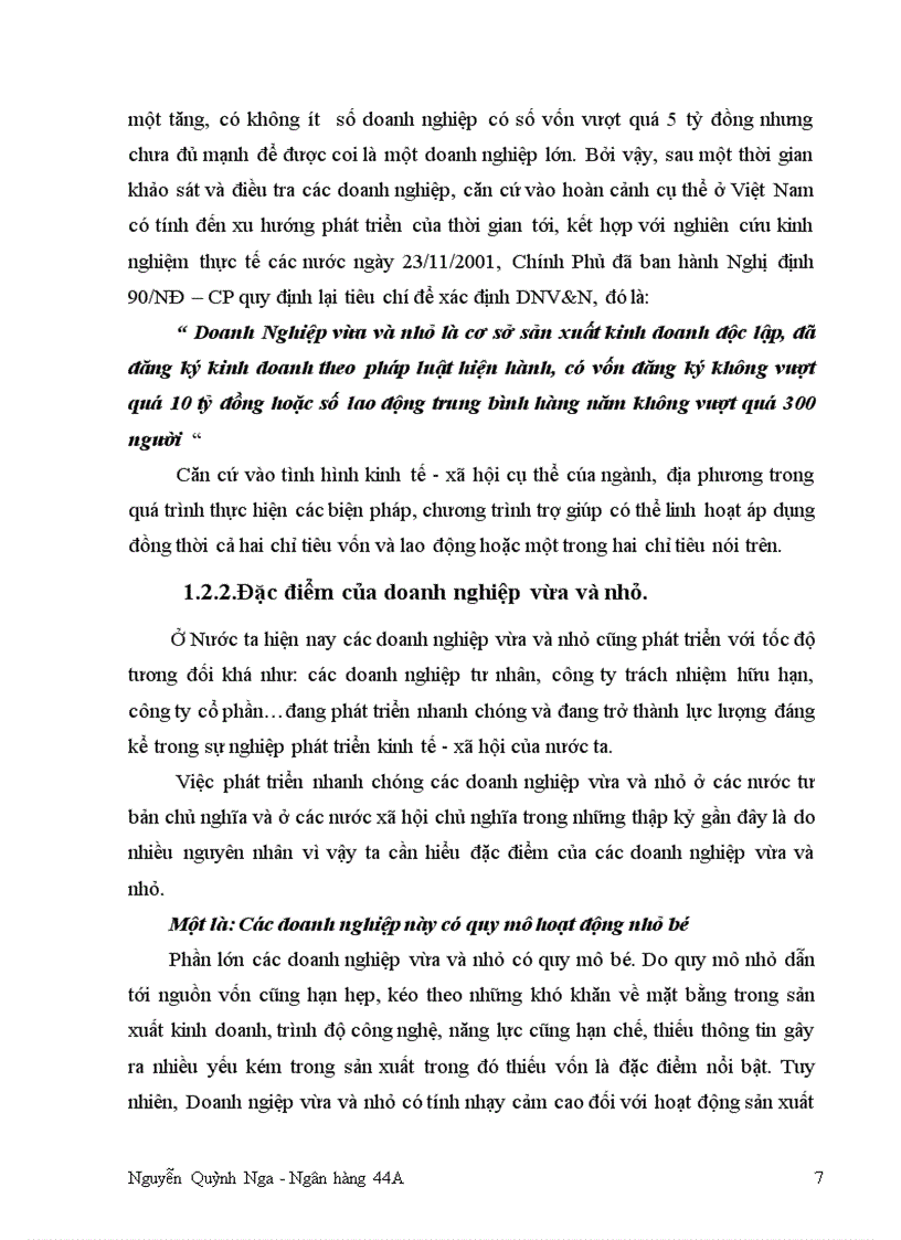 image for page Nâng cao chất lượng Tín Dụng đối với Doanh nghiệp vừa và nhỏ tại Chi nhánh Ngân hàng Ngoại thương Hà Nội 1